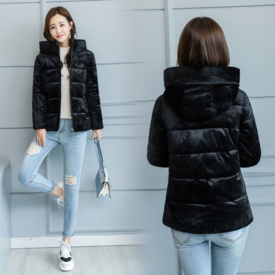 Стилно дамско яке с качулка в пет цвята