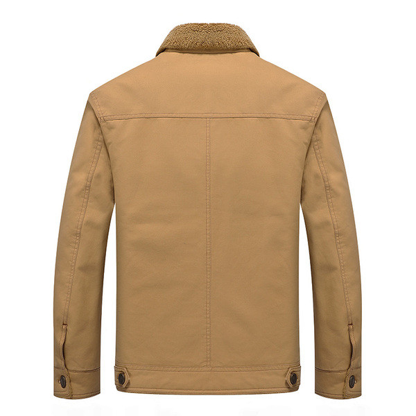 Мъжко яке с мека подплата и емблема в три цвята