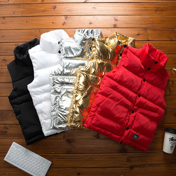 Мъжки модерен елек в няколко модела с висока яка