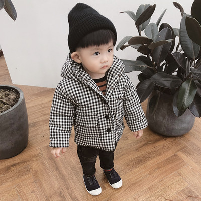 Елегантно детско карирано яке за момчета 