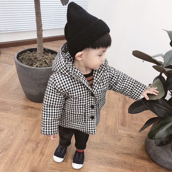 Елегантно детско карирано яке за момчета 