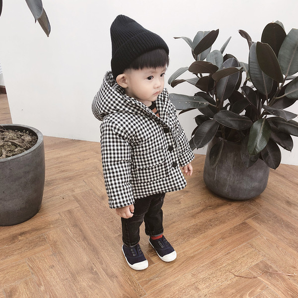 Елегантно детско карирано яке за момчета 