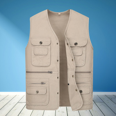 Мъжки елек в няколко цвята с джобове 