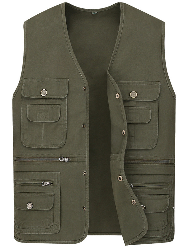 Мъжки елек в няколко цвята с джобове 