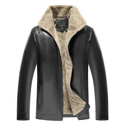 Модерно мъжко яке от еко кожа с мека подплата в няколко модела