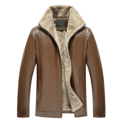 Модерно мъжко яке от еко кожа с мека подплата в няколко модела