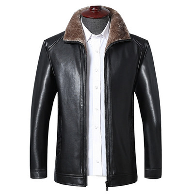 Модерно мъжко яке от еко кожа с мека подплата в няколко модела