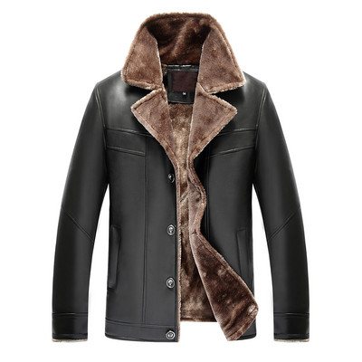 Модерно мъжко яке от еко кожа с мека подплата в няколко модела