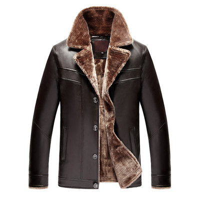 Модерно мъжко яке от еко кожа с мека подплата в няколко модела