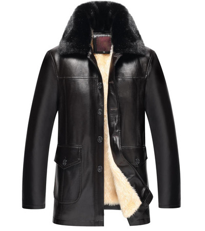 Модерно мъжко яке от еко кожа с мека подплата в няколко модела