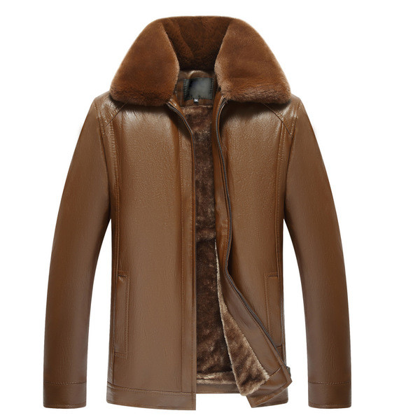 Модерно мъжко яке от еко кожа с мека подплата в няколко модела