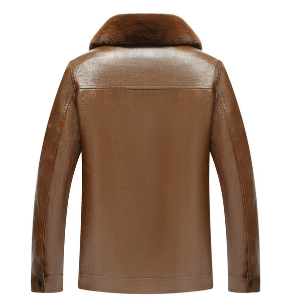 Модерно мъжко яке от еко кожа с мека подплата в няколко модела