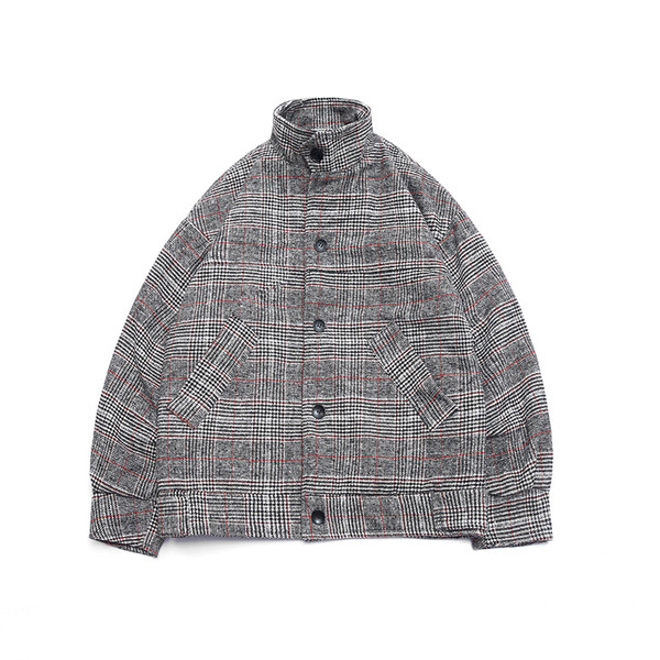 Късо мъжко палто в два цвята - широк модел