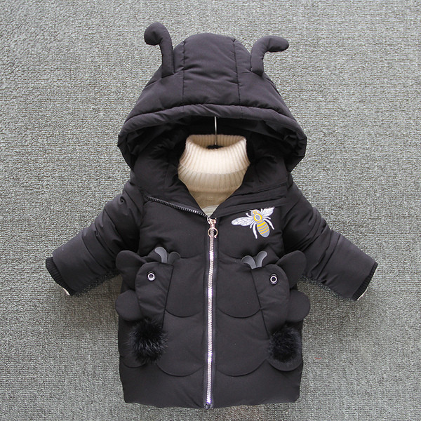 Зимно яке за момичета с 3D елементи в няколко цвята