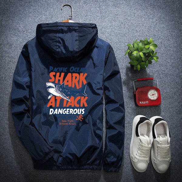 Мъжко модерно яке с надпис и щампа