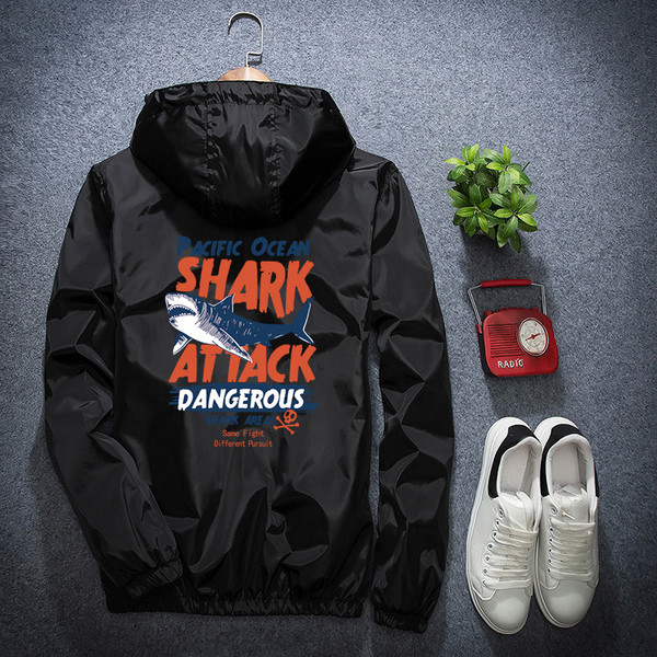 Мъжко модерно яке с надпис и щампа