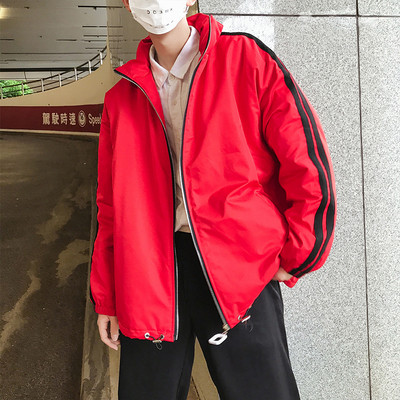 Спортно-ежедневно яке със странични кантове в няколко цвята