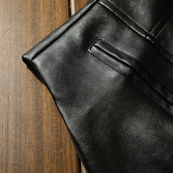 Стилен мъжки кожен елек в два цвята