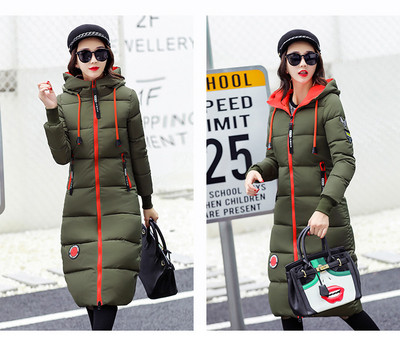 Дълго зимно дамско яке в няколко цвята