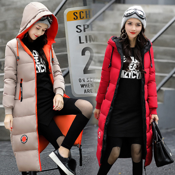 Дълго зимно дамско яке в няколко цвята