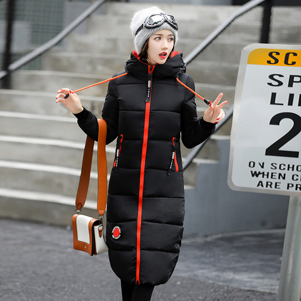 Дълго зимно дамско яке в няколко цвята