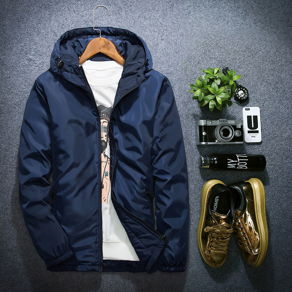 Ежедневно мъжко яке с качулка в няколко цвята