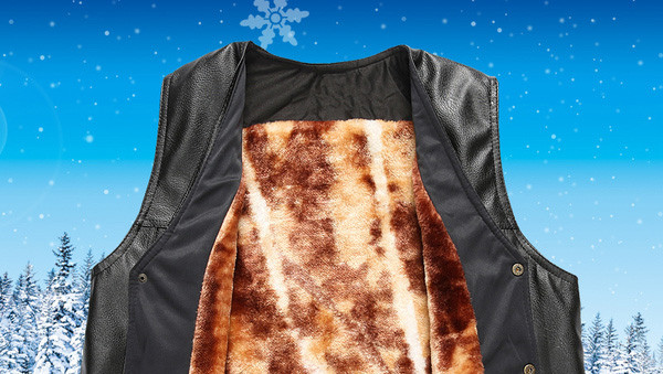 Мъжки зимен елек с подплата в два модела