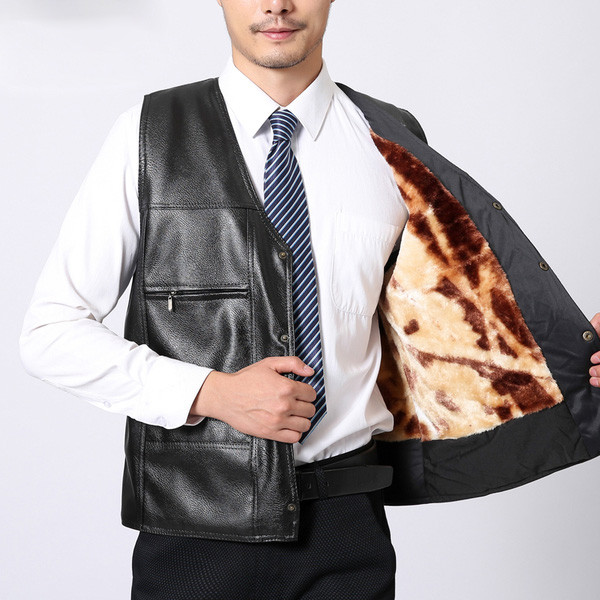 Мъжки зимен елек с подплата в два модела