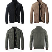 Ежедневно мъжко яке в зелен, кафяв и черен цвят