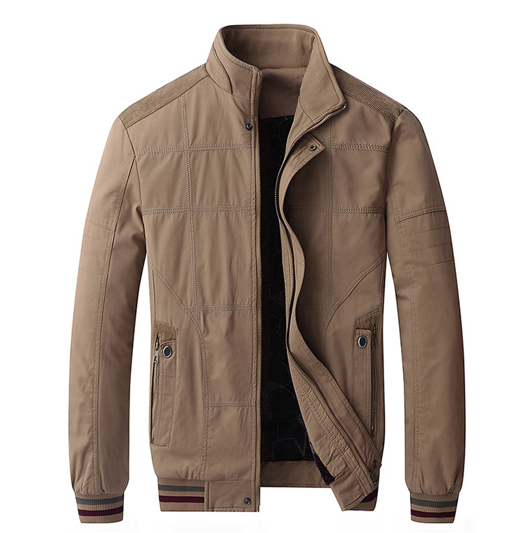 Ежедневно мъжко яке в зелен, кафяв и черен цвят