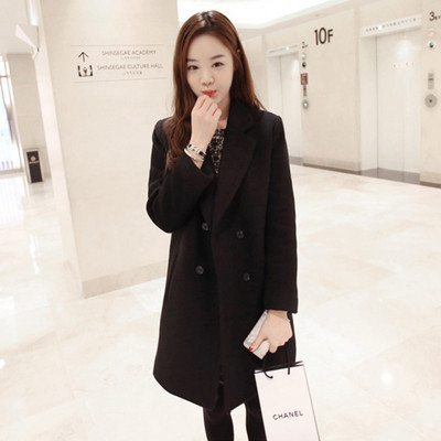 Ежедневно дамско палто с V-образна яка широк модел в няколко цвята