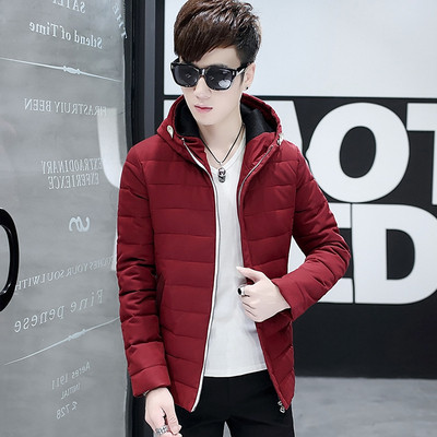 Мъжко плътно яке с качулка в четири цвята