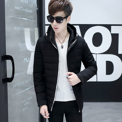 Мъжко плътно яке с качулка в четири цвята