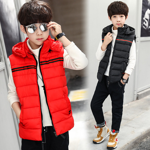 Детски модерен елек за момчета в два цвята