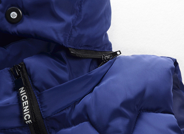 Детски небрежен елек за момчета с качулка и висока яка в три цвята