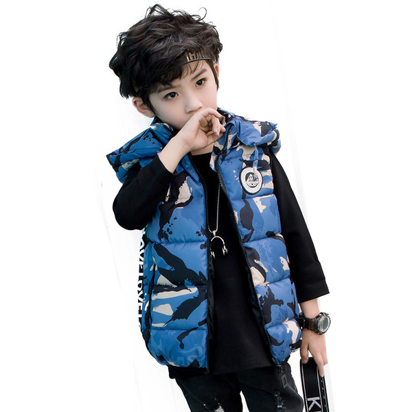 Moдерен детски камуфлажен елек в три цвята