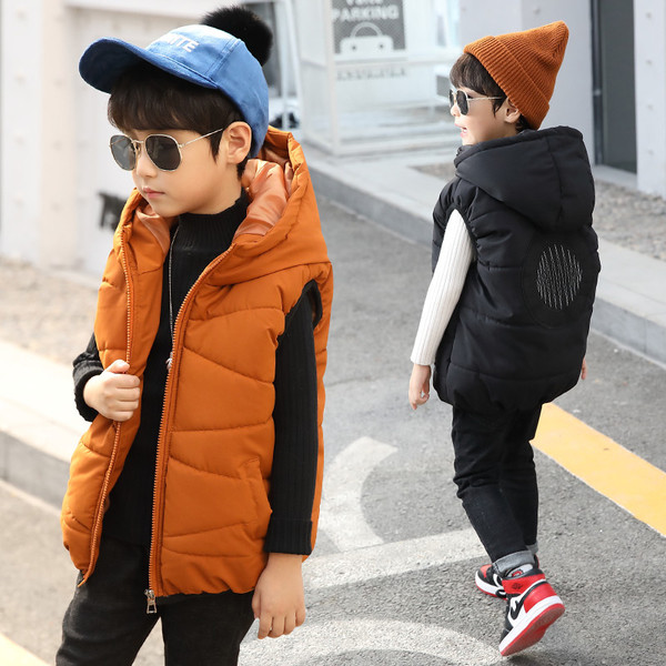 Модерен детски елек за момчета в два цвята