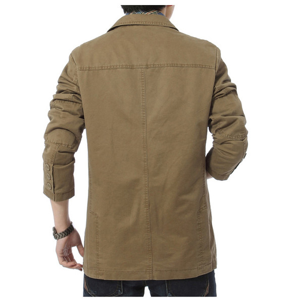 Стилно мъжко яке с V-образна яка в три цвята