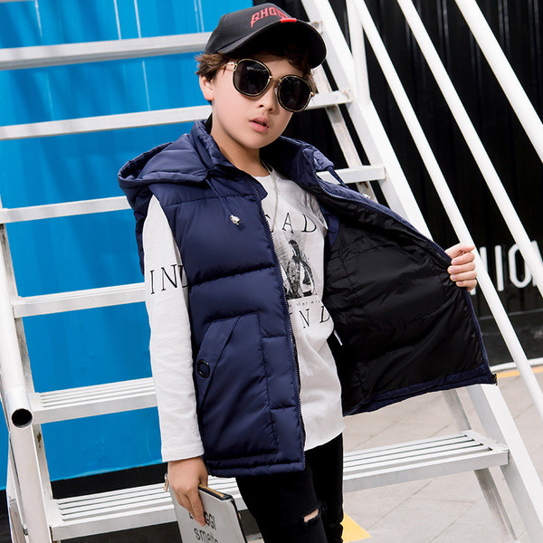 Eжедневен детски елек с надпис в три цвята