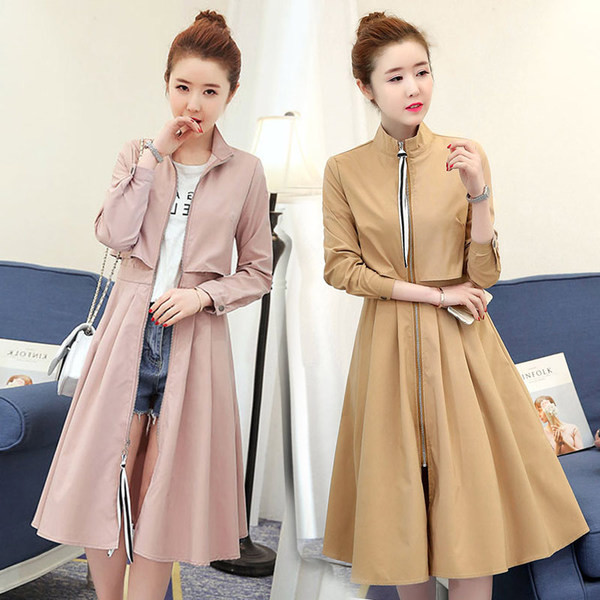 НОВО Модерно дамско палто разкроен модел с цип в четири цвята 