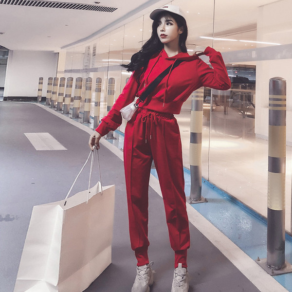 Дамски спортно-ежедневен комплект в два цвята