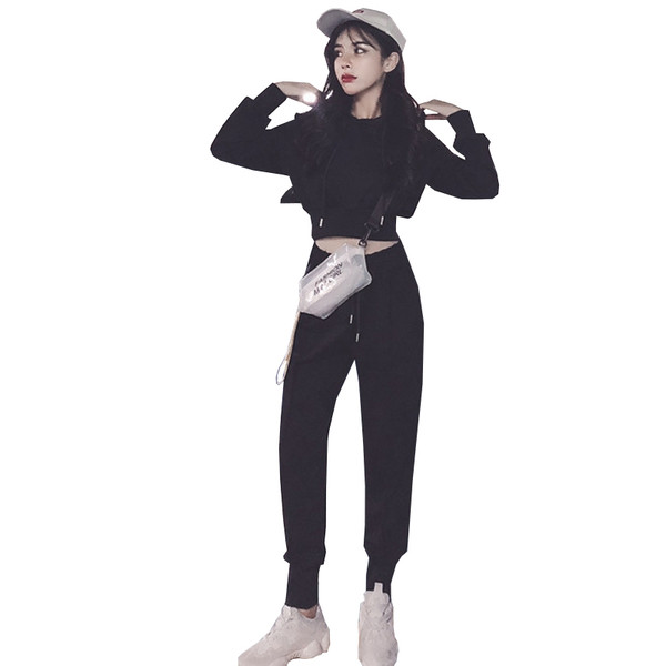 Дамски спортно-ежедневен комплект в два цвята