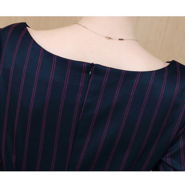 Стилен дамски комплект - блуза с панделка и панталон с висока талия