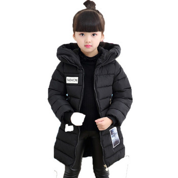 Νεο μοντέλο χειμερινό  παιδικό μπουφάν για κορίτσια σε τρία χρώματα με  εφαρμογή