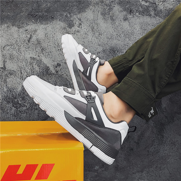 Adidasi moderni barbatesti din piele ecologica pentru toamna - doua modele in culori diferite