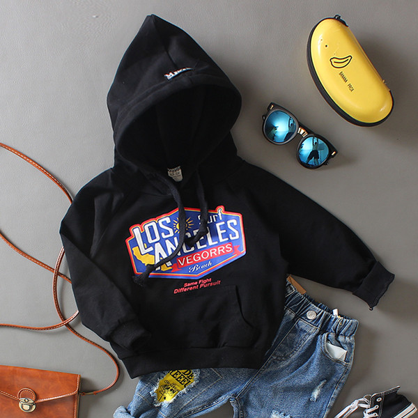 Hanorac pentru copii de culoare alb-negru potrivit pentru fete si baieti