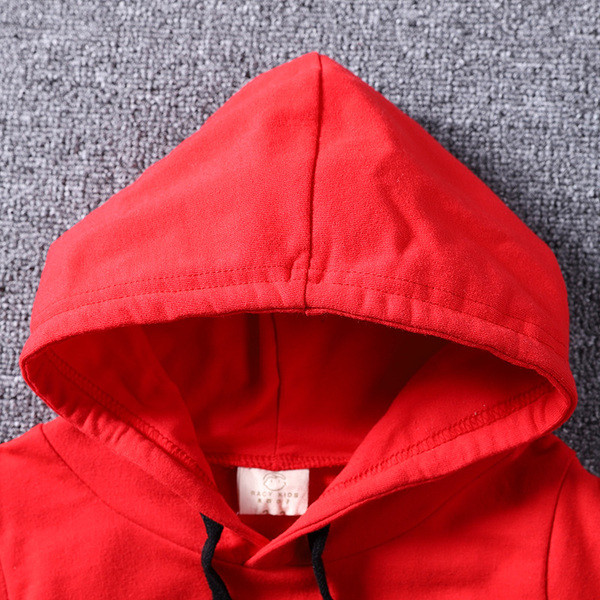 Hanorac pentru copii in doua culori cu inscriptie