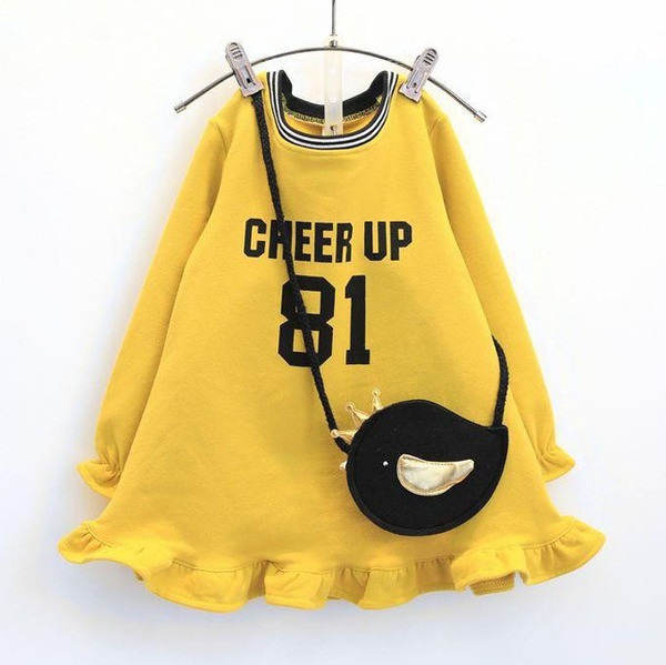 HIT Model actual de croi rochie pentru copii in doua culori