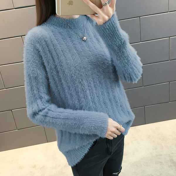 Pulover elegant de dama cu husa moale in mai multe culori