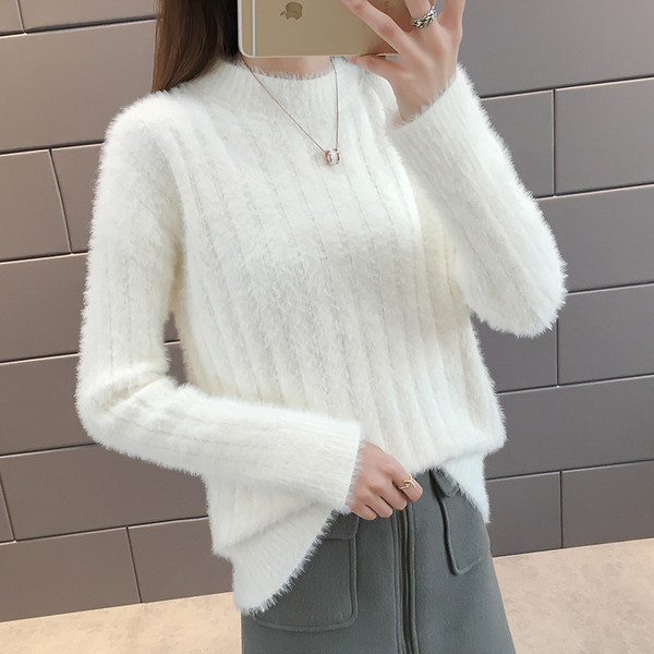 Pulover elegant de dama cu husa moale in mai multe culori